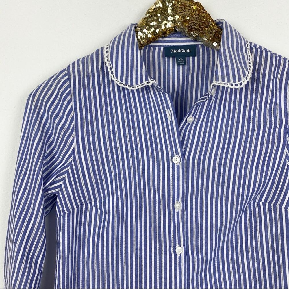 ModCloth • Accents In Order Button Up Top